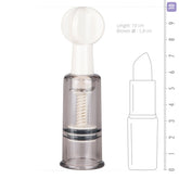 Nipple and Clit Suckers Set of Three for Enhanced Sensations Clear Nipple Suckers